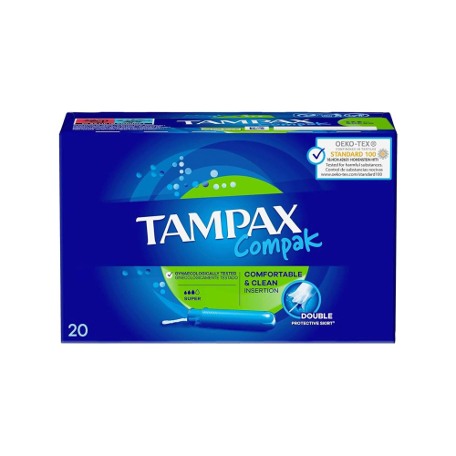 Tampax - Tampones super Compak - 20 unidades