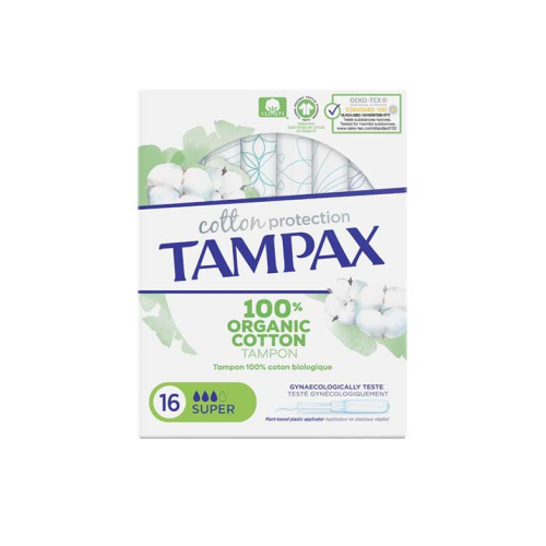 Tampax - Tampones super Cotton Protection - 16 unidades