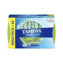 Tampax - Tampones super Pearl Compak - 36 unidades