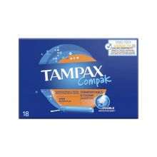 Tampax - Tampones super plus Pearl Compak - 18 unidades