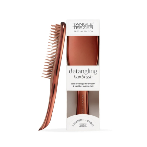 Tangle Teezer - Cepillo con mango para desenredar The Ultimate Detangler Chrome - Chocolate Bronze