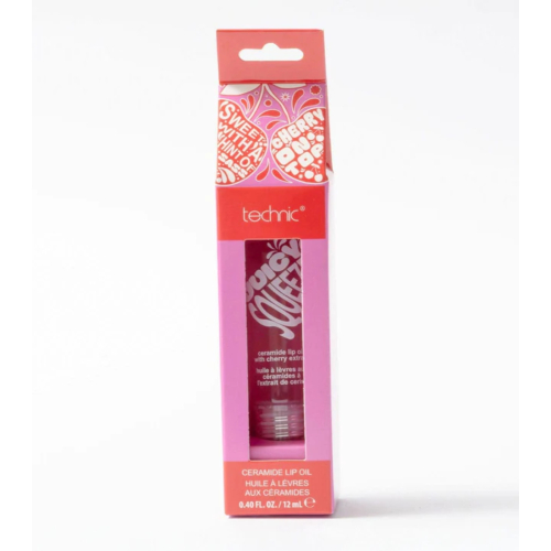 Technic Cosmetics - Aceite labial con llavero Juicy Squeeze Ceramide - Cherry On Top