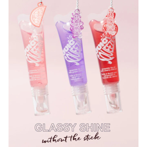 Technic Cosmetics - Aceite labial con llavero Juicy Squeeze Ceramide - Grape Big Tease