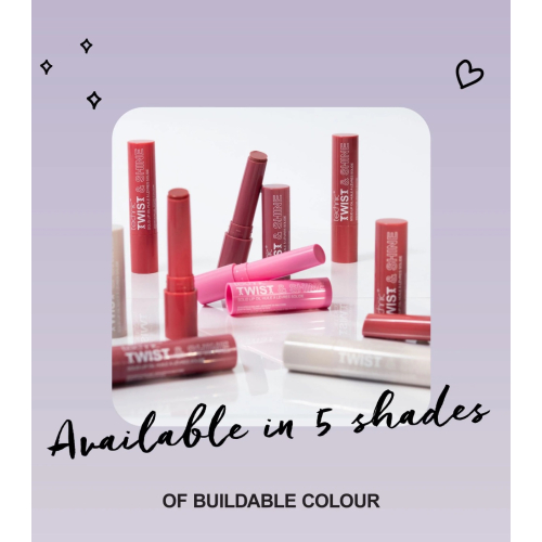 Technic Cosmetics - Aceite labial sólido con color Twist & Shine - Pinky Nude