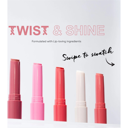 Technic Cosmetics - Aceite labial sólido con color Twist & Shine - Pinky Nude