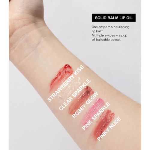 Technic Cosmetics - Aceite labial sólido con color Twist & Shine - Pinky Nude