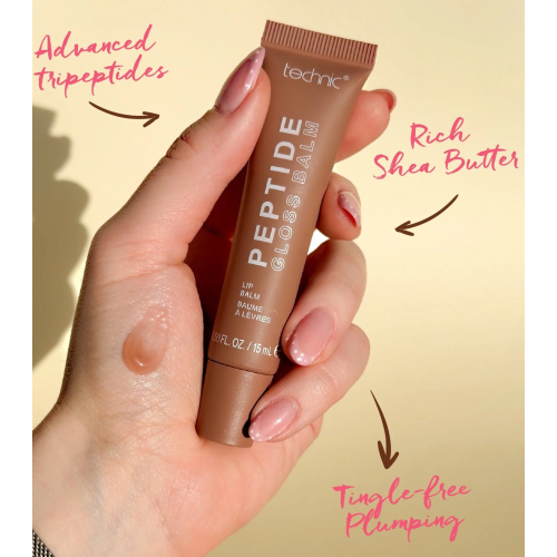 Technic Cosmetics - Bálsamo labial Peptide Gloss - Skinny Latte