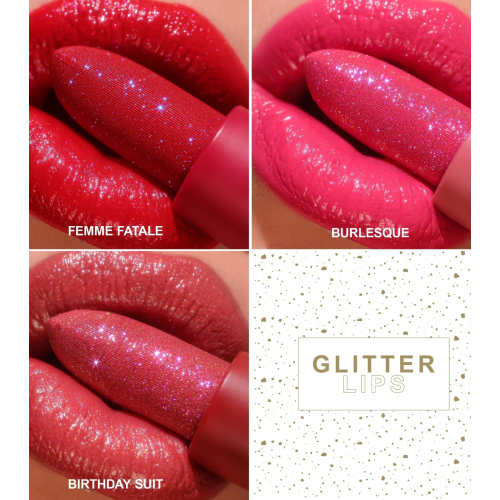 Technic Cosmetics - Barra de labios Glitter - Birthday Suit