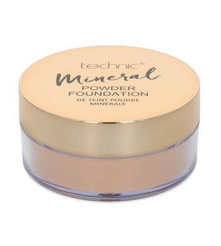 Technic Cosmetics - Base de maquillaje en polvo Mineral Powder Foundation - Beige