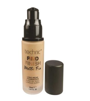 Technic Cosmetics - Base de maquillaje Pro Finish Matte Fix - Beige