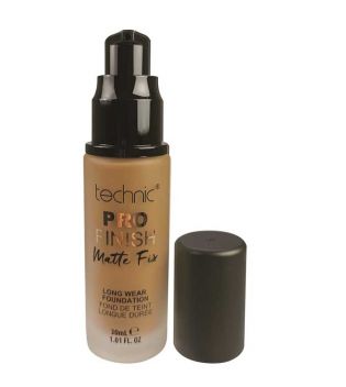 Technic Cosmetics - Base de maquillaje Pro Finish Matte Fix - Chestnut