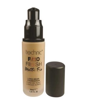 Technic Cosmetics - Base de maquillaje Pro Finish Matte Fix - Honey