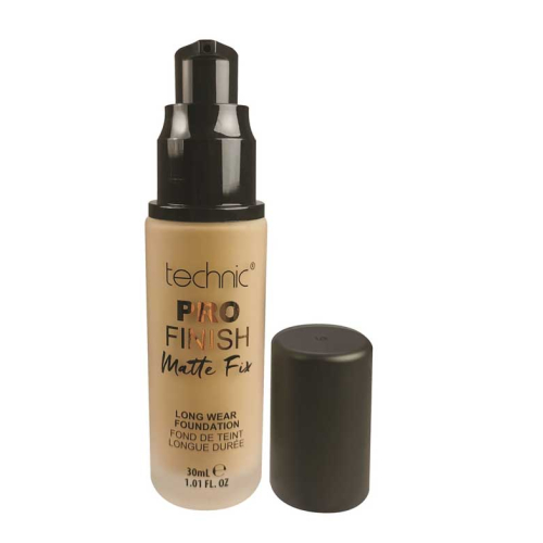 Technic Cosmetics - Base de maquillaje Pro Finish Matte Fix - Honey