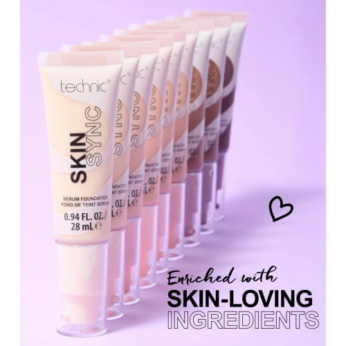 Technic Cosmetics - Base de maquillaje Skin Sync - Alabaster