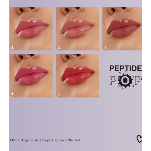 Technic Cosmetics - Brillo de labios con péptidos Peptide Pop - Sugar Rush