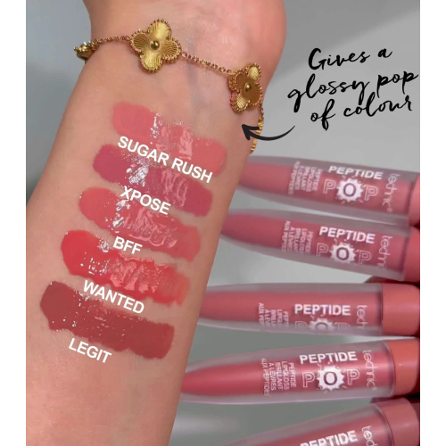 Technic Cosmetics - Brillo de labios con péptidos Peptide Pop - Wanted
