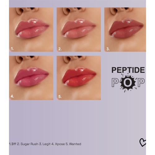 Technic Cosmetics - Brillo de labios con péptidos Peptide Pop - Wanted