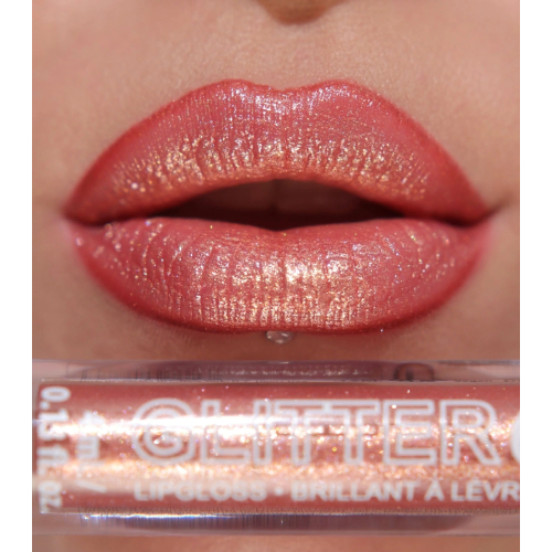 Technic Cosmetics - Brillo de labios Glitter Gloss - Rose Gold
