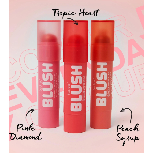 Technic Cosmetics - Colorete en stick - Peach Syrup