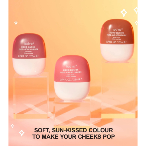 Technic Cosmetics - Colorete líquido con acabado satinado - Pink Flamingo