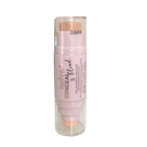 Technic Cosmetics - Corrector con esponja difuminadora Conceal & Blend - Dark