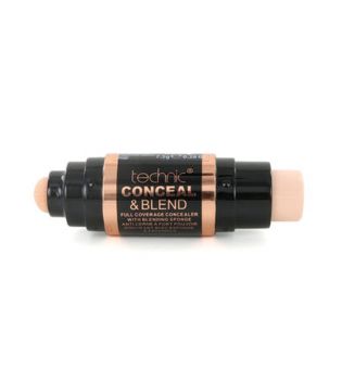 Technic Cosmetics - Corrector con esponja difuminadora Conceal & Blend - Light
