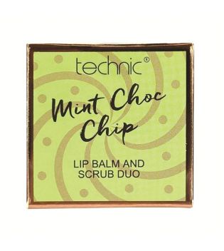Technic Cosmetics - Dúo de bálsamo y exfoliante de labios - Mint Choc Chip