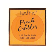 Technic Cosmetics - Dúo de bálsamo y exfoliante de labios - Peach Cobbler