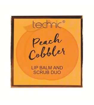 Technic Cosmetics - Dúo de bálsamo y exfoliante de labios - Peach Cobbler