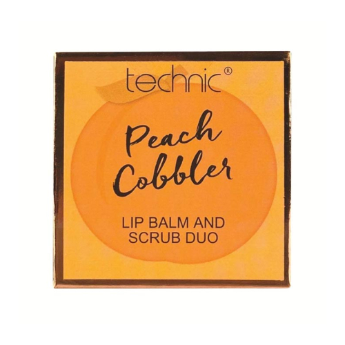 Technic Cosmetics - Dúo de bálsamo y exfoliante de labios - Peach Cobbler