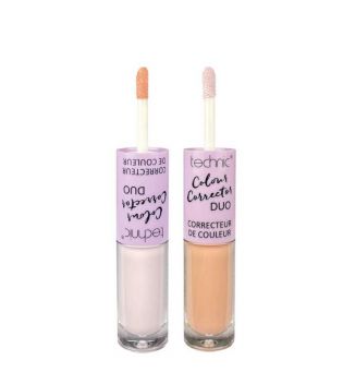 Technic Cosmetics - Dúo de correctores Colour Corrector - Peach/Lavender