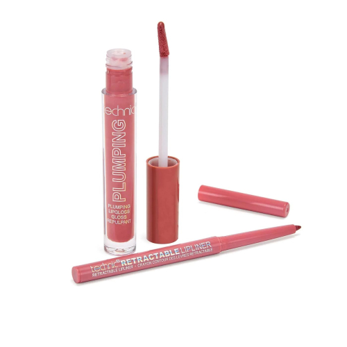 Technic Cosmetics - Dúo perfilador + labial Plump & Pout