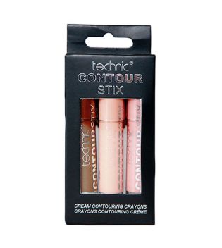 Technic Cosmetics - Kit lápices de contorno e iluminador en crema