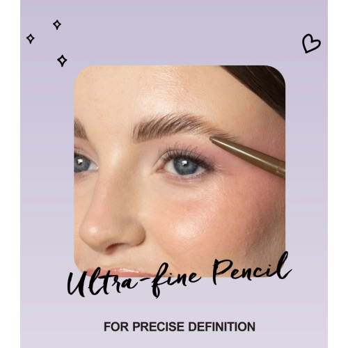 Technic Cosmetics - Lápiz de cejas + Gel con color Define & Set - Brunette