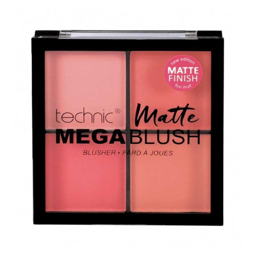 Technic Cosmetics - Paleta de coloretes Matte Mega Blush