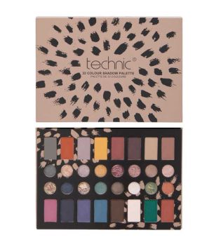 Technic Cosmetics - Paleta de sombras de ojos 32 Colour