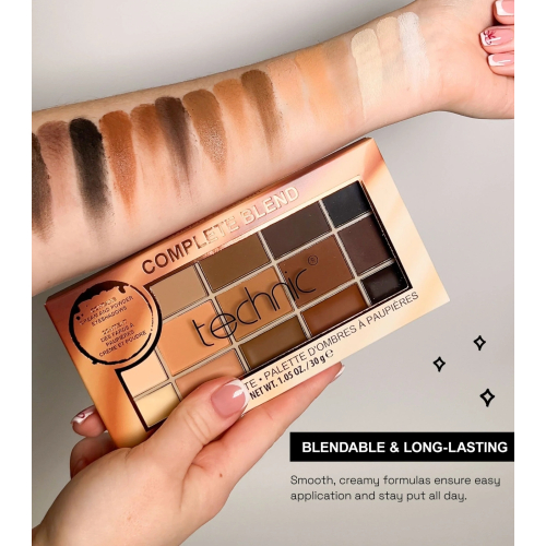 Technic Cosmetics - Paleta de sombras de ojos Complete Blend