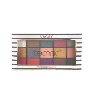 Technic Cosmetics - Paleta de sombras de ojos Pressed Pigment - Vacay