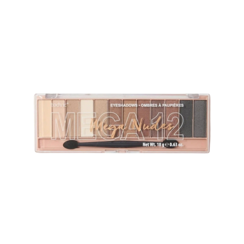 Technic Cosmetics - Paleta de sombras de ojos Mega 12 - Mega Nudes