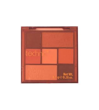 Technic Cosmetics - Paleta de sombras Pressed Pigment - Warm Nude