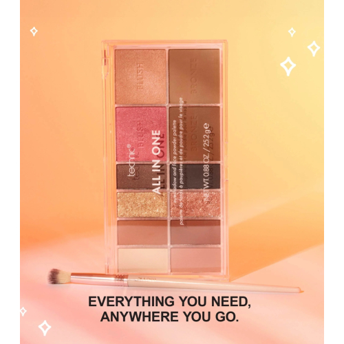 Technic Cosmetics - Paleta de sombras y rostro All in One