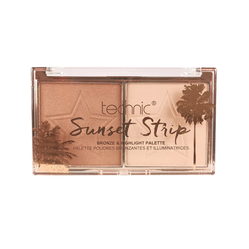 Technic Cosmetics - Paleta dúo de bronceador e iluminador Sunset Strip