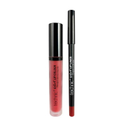 Technic Cosmetics - Perfilador de Labios + Labial Líquido Velvet Lip Kit - Vintage Red