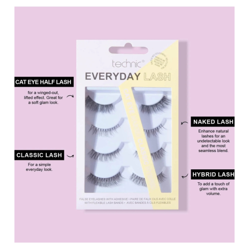 Technic Cosmetics - Pestañas postizas Everyday Lash