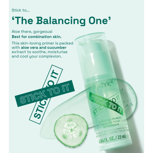 Technic Cosmetics - Prebase de maquillaje Stick to it - Green