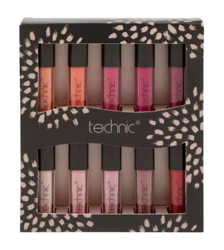Technic Cosmetics - Set de 10 brillos de labios