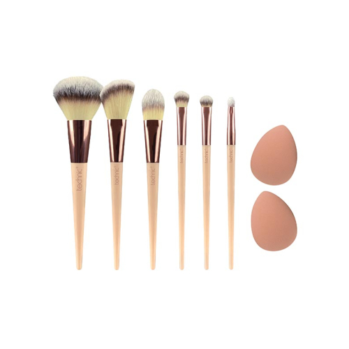 Technic Cosmetics - Set de 6 brochas y esponjas