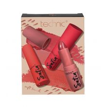 Technic Cosmetics - Set de barras de labios Satin