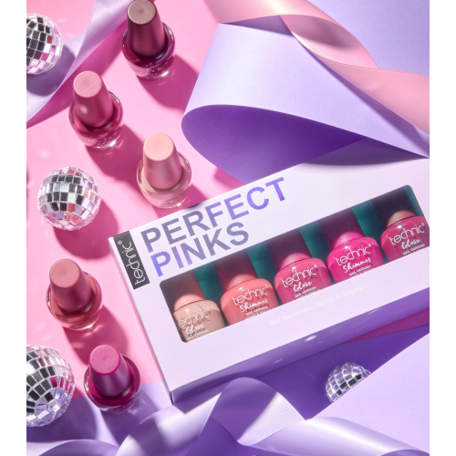 Technic Cosmetics - Set de esmaltes de uñas Perfect Pinks
