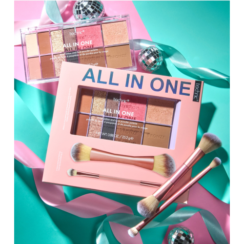 Technic Cosmetics - Set de maquillaje All in One Palette & Brushes